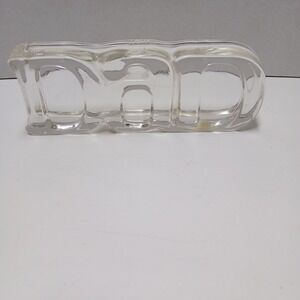 Glass Dad's pride & Joy Picture by Fostoria 1982 Vintage New In Box Father's Day